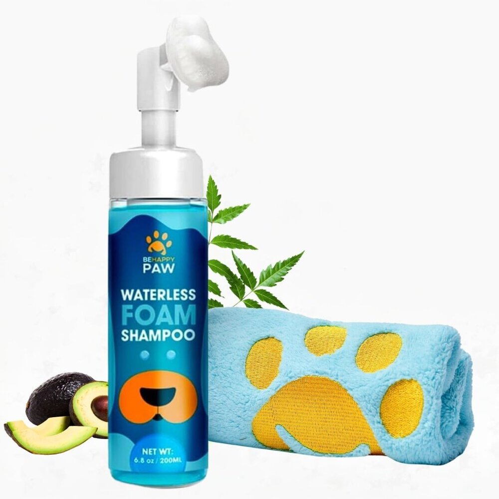 Be Happy Paw Dog Paw Cleaner 5.07fl oz, Coconut Fragrance, No-Rinse Waterless